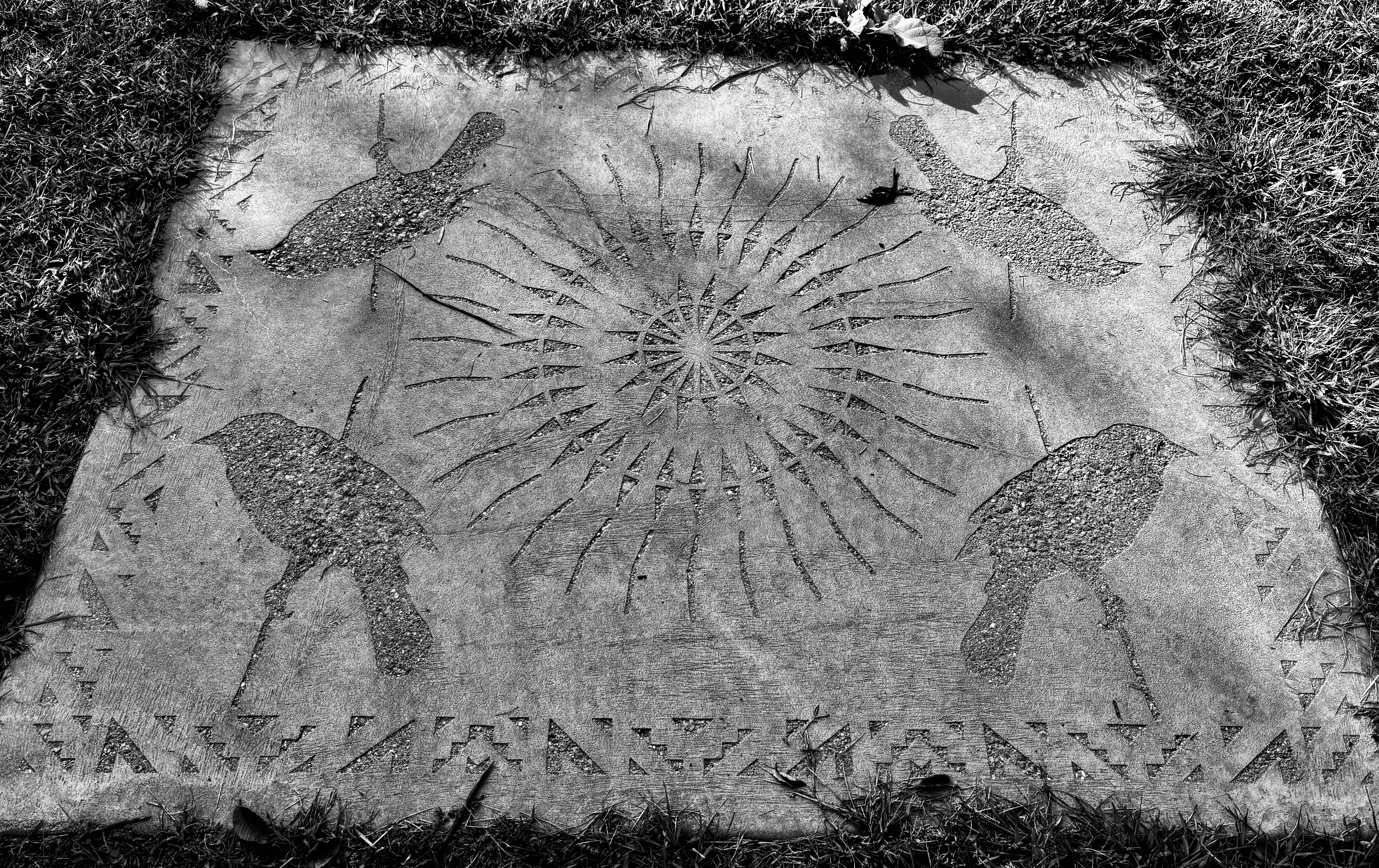 Carved Rock on the Ground
